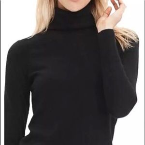 🖤 Banana Republic Turtleneck Silk Cotton Sweater